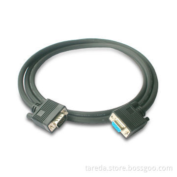 VGA Cable with Gold-plated, UL, CE and CB Approved, RoHS Directive-compliant